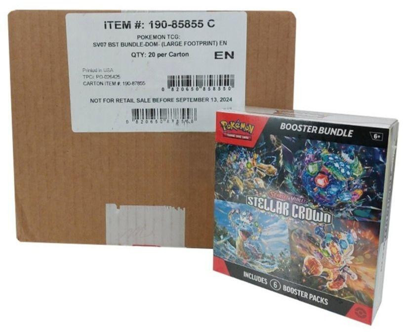 Pokemon Scarlet & Violet Stellar Crown Booster Bundle 20 Box Case