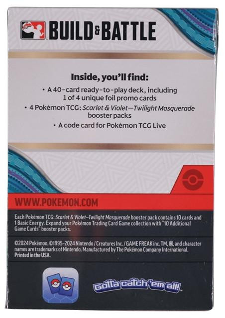 Pokemon Scarlet & Violet Twilight Masquerade Build & Battle Kit Pokemon Scarlet & Violet Twilight Masquerade Build & Battle Kit