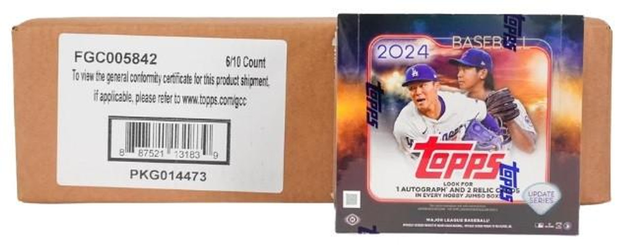 topps mlb 2024 update JUMBO 新品未開封１ボックス 2024 Topps Update Series Baseball Hobby Jumbo Box | Steel