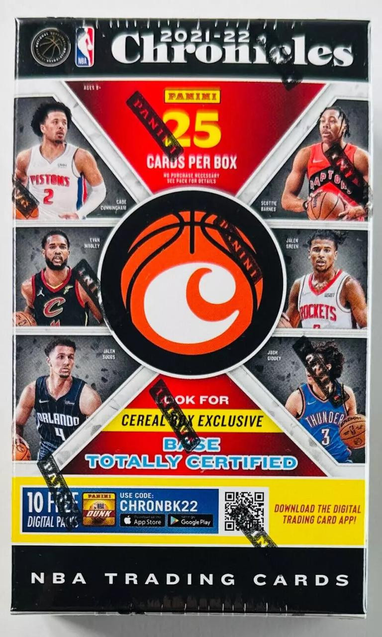 2021/22 Panini Chronicles Basketball Cereal Box