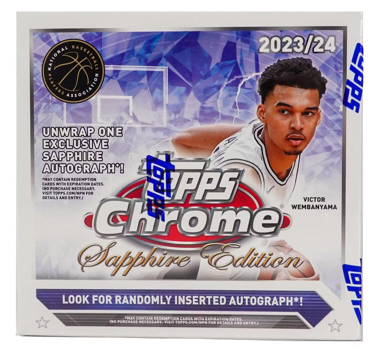 2023/24 Topps Chrome Basketball Sapphire Edition Box
