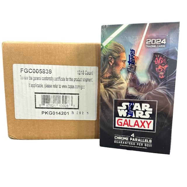 2024 Topps Star Wars Chrome Galaxy Hobby 12 Box Case
