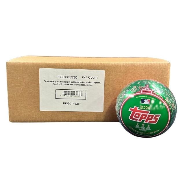 2024 Topps Holiday Baseball Tin 6 Box Case