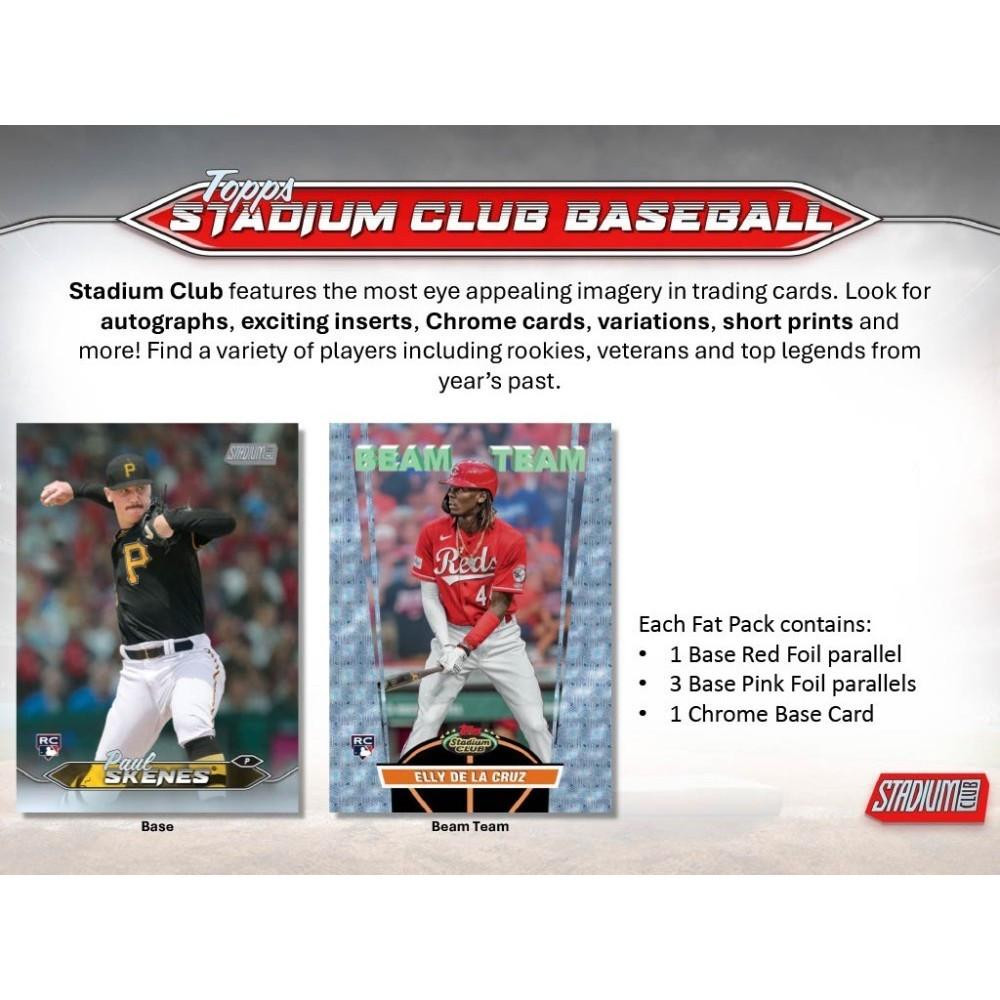 2024 Topps Stadium Club Baseball Fat Pack 108 Pack Case