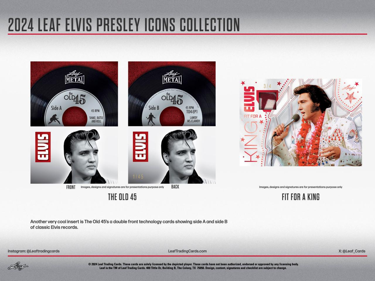 2024 Leaf Elvis Icons Collection Hobby Box