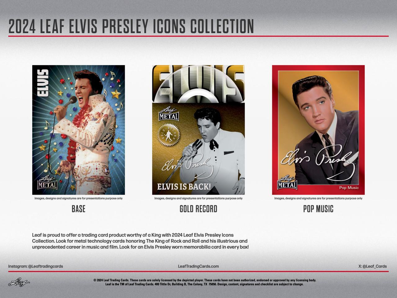 2024 Leaf Elvis Icons Collection Hobby Box