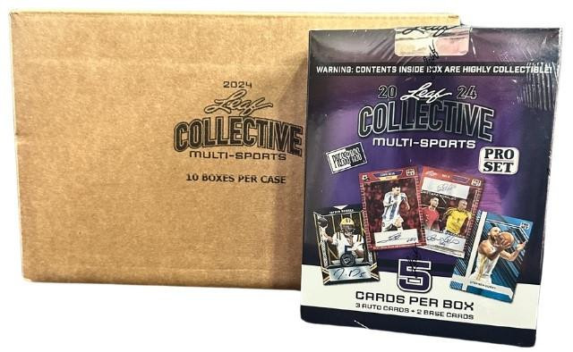 2024 Leaf Collective Multi-Sport Hobby 10 Box Case