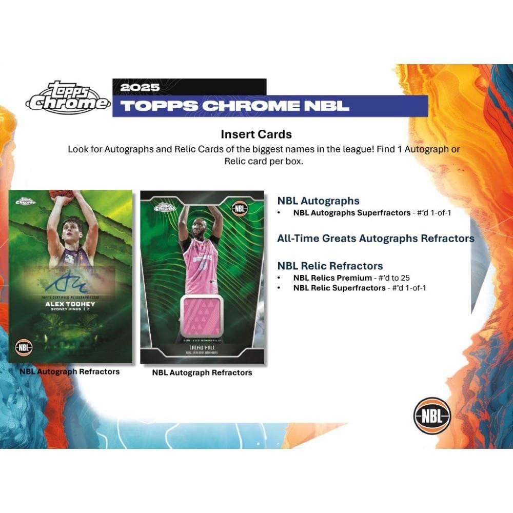 2024/25 Topps NBL Chrome Basketball Hobby Box