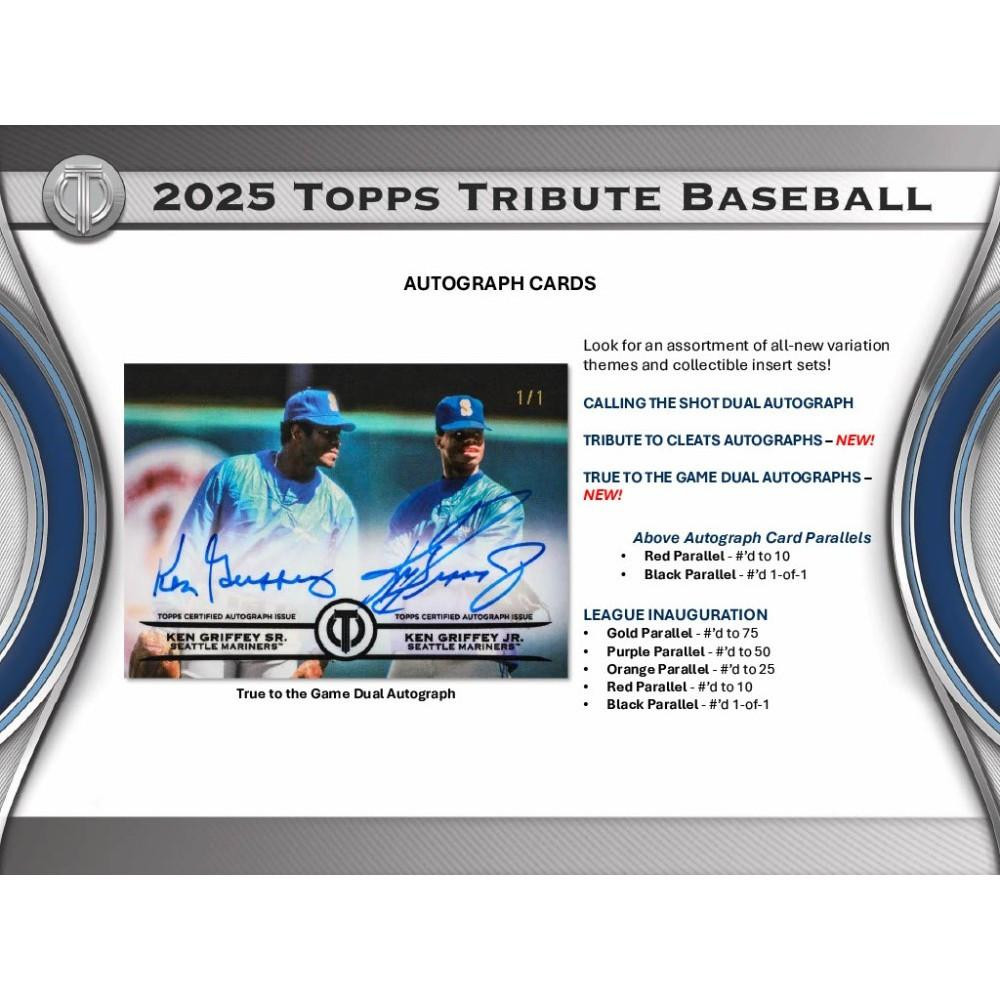 2025 Topps Tribute Baseball Hobby Pack