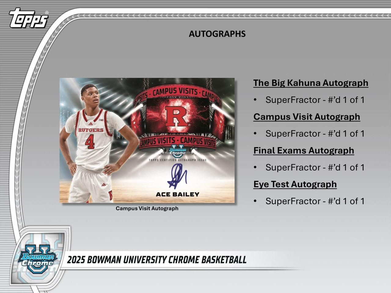 2024/25 Bowman University Chrome Basketball Hobby 12 Box Case