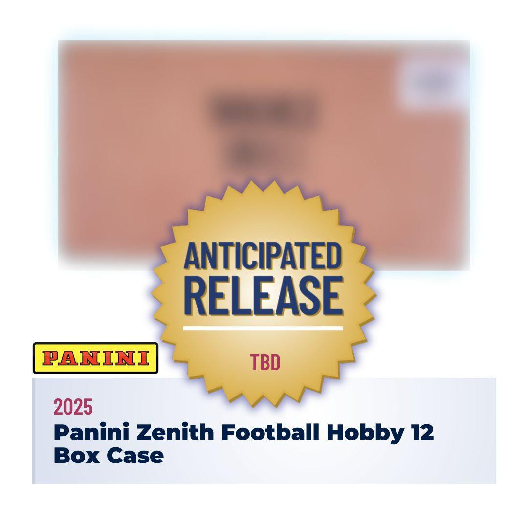 2025 Panini Zenith Football Hobby 12 Box Case