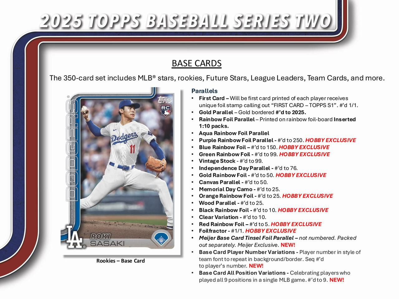 2025 Topps Series 2 Baseball Hobby Box