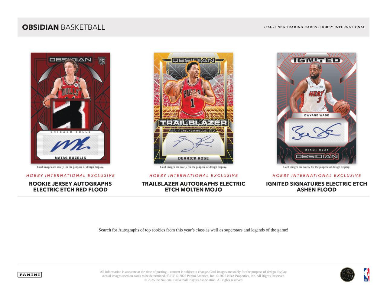 2024/25 Panini Obsidian Basketball Hobby International Box