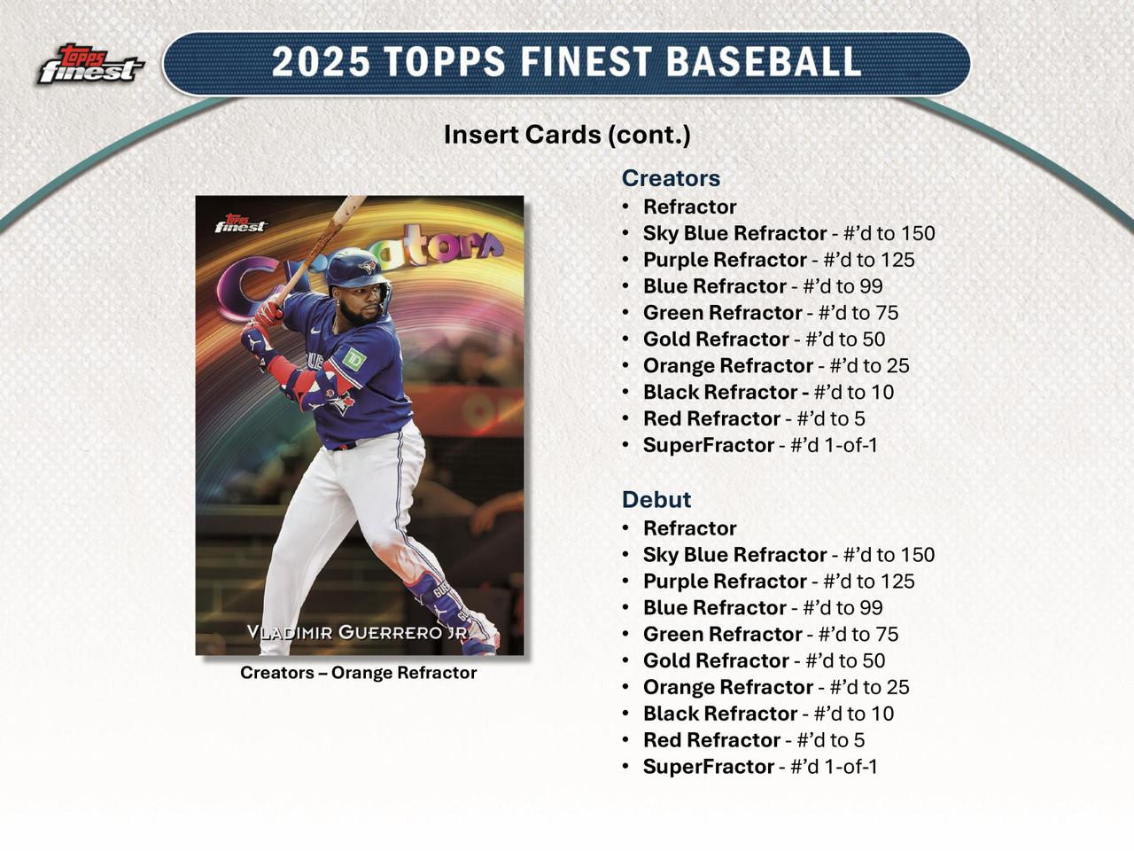その他 TOPPS FINEST 2025 Topps Finest Baseball Hobby Box – CARDIACS Sports & Memorabilia