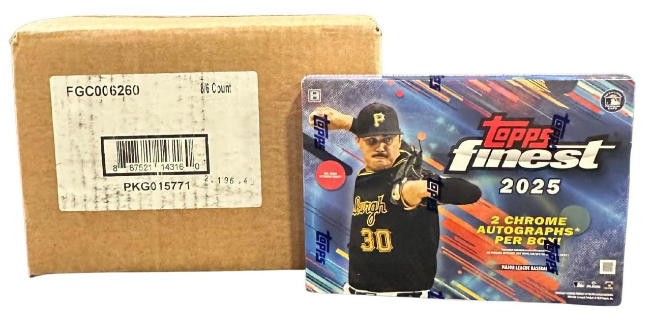 2025 Topps Finest Baseball Hobby 8 Box Case
