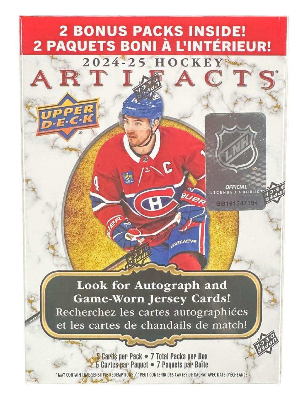 2024/25 Upper Deck Artifacts Hockey Blaster Box