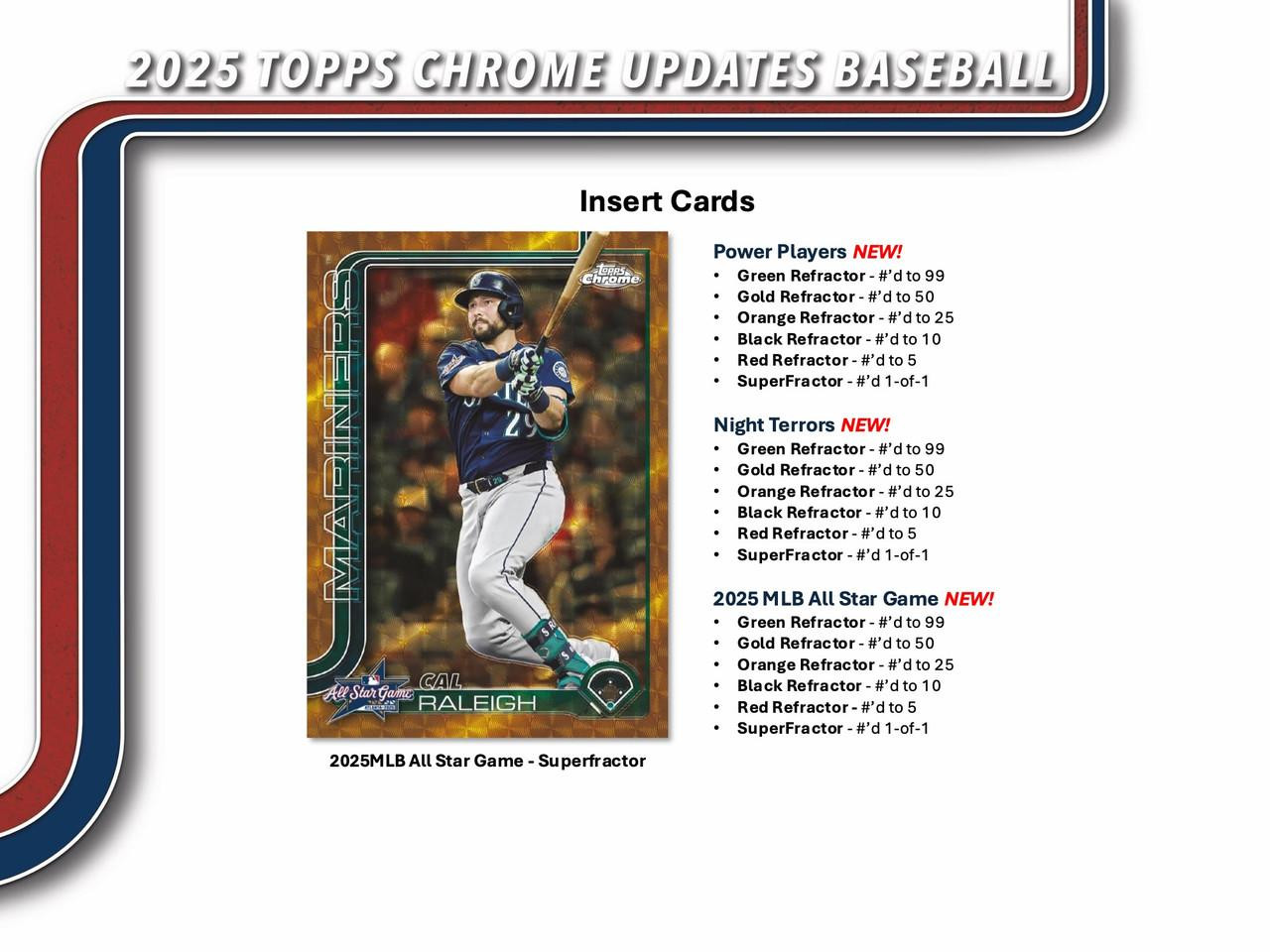 2025 Topps Chrome Update Series Baseball Jumbo 8 Box Case