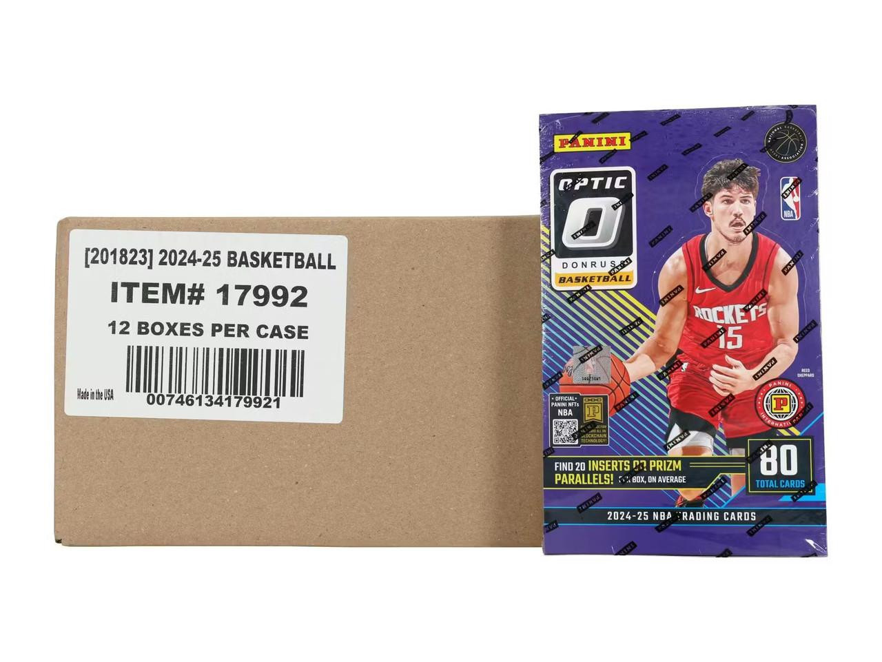2024/25 Panini Donruss Optic Basketball Hobby International 12 Box