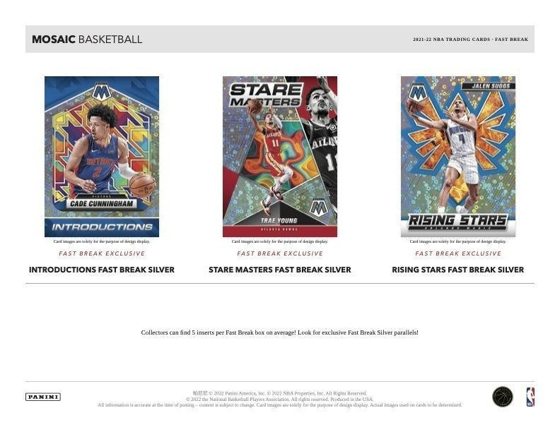 2021/22 Panini Mosaic Basketball Fast Break Pack