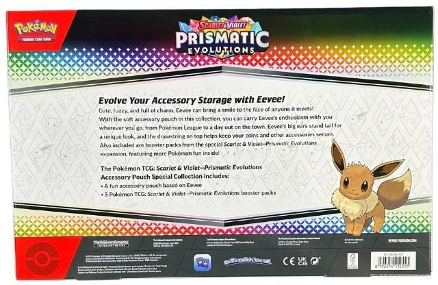 Pokemon Scarlet & Violet Prismatic Evolutions Accessory Pouch