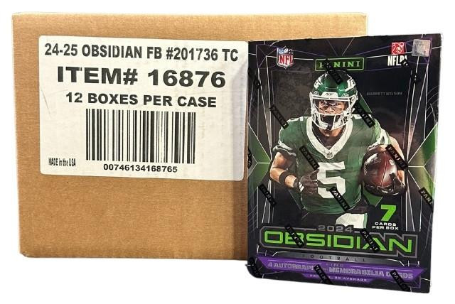 2024 Panini Obsidian Football Hobby 12 Box Case