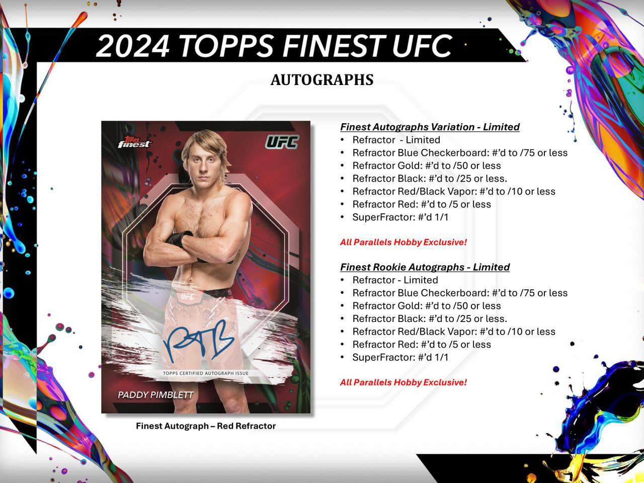 Carte Sportive UFC Topps Finest 2024 - Kamaru Usman #223 - Rare 1/10 - Near Mint