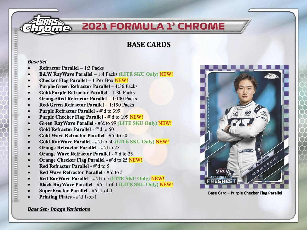 2021 Topps Chrome Formula 1 Racing Lite Box