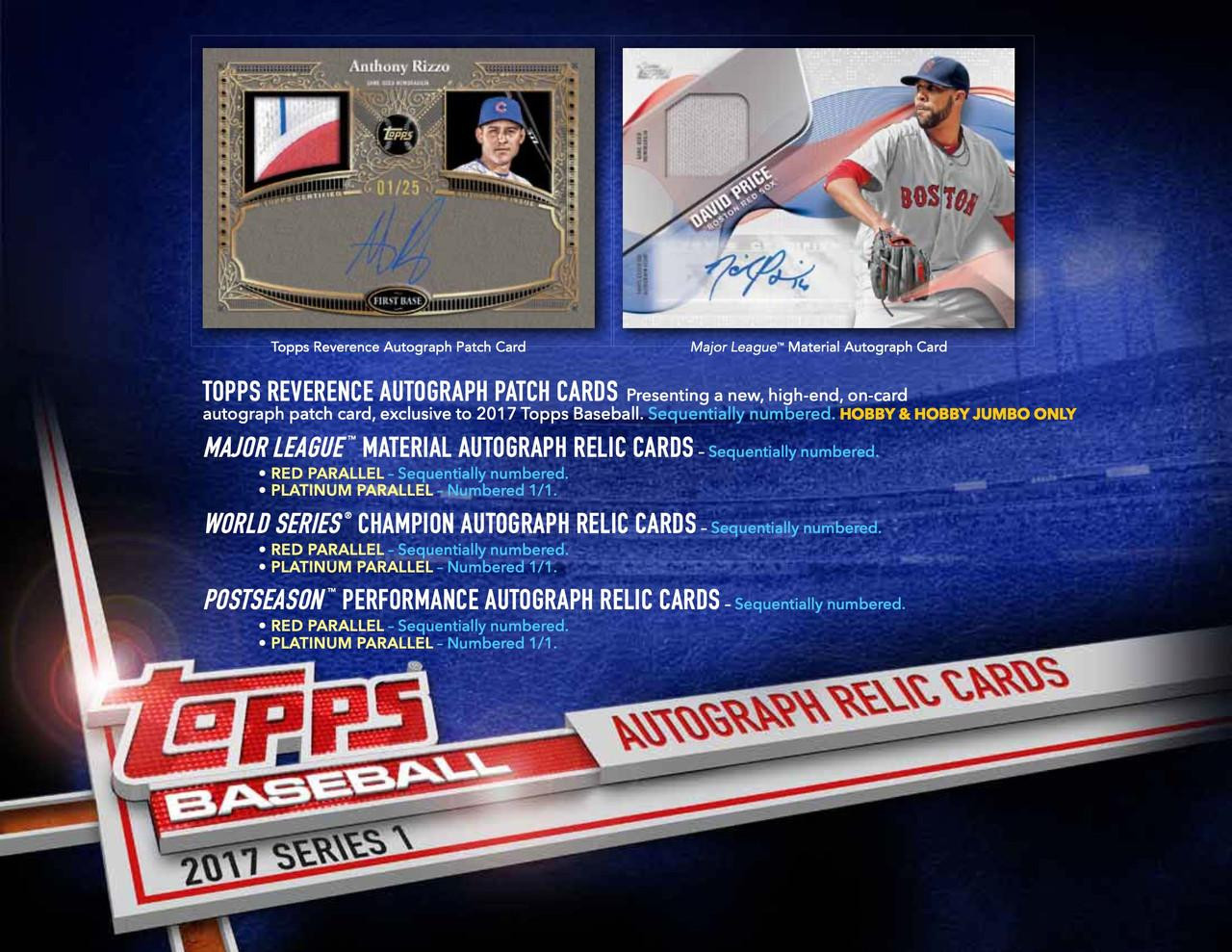 2017 Topps Series 1 Baseball Jumbo Pack