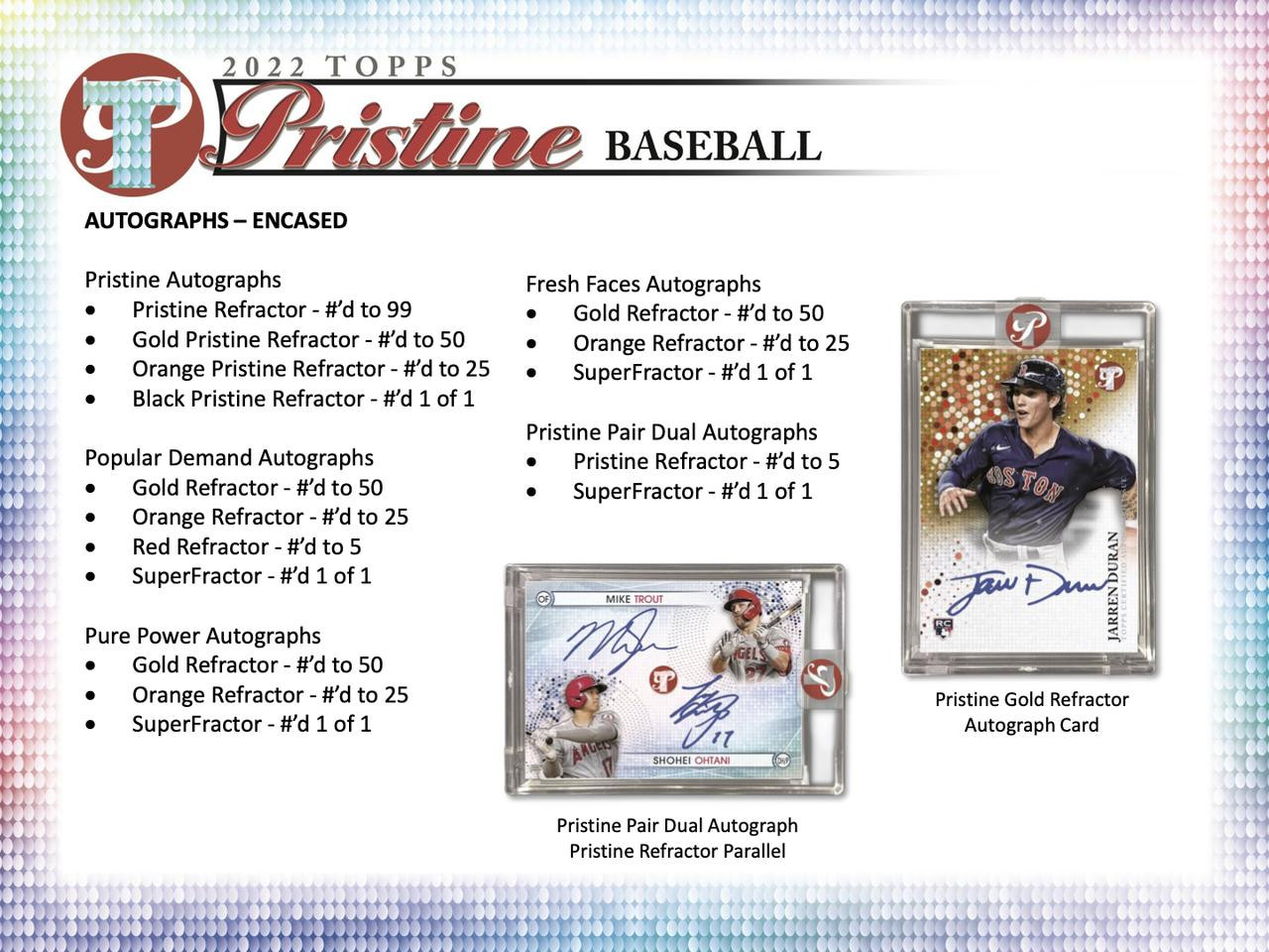 2022 Topps PRISTINE BASEBALL 大谷翔平 2023 Topps Pristine Baseball 