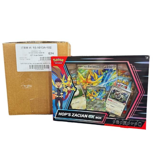 Pokemon Hop's Zacian Ex 6 Box Case