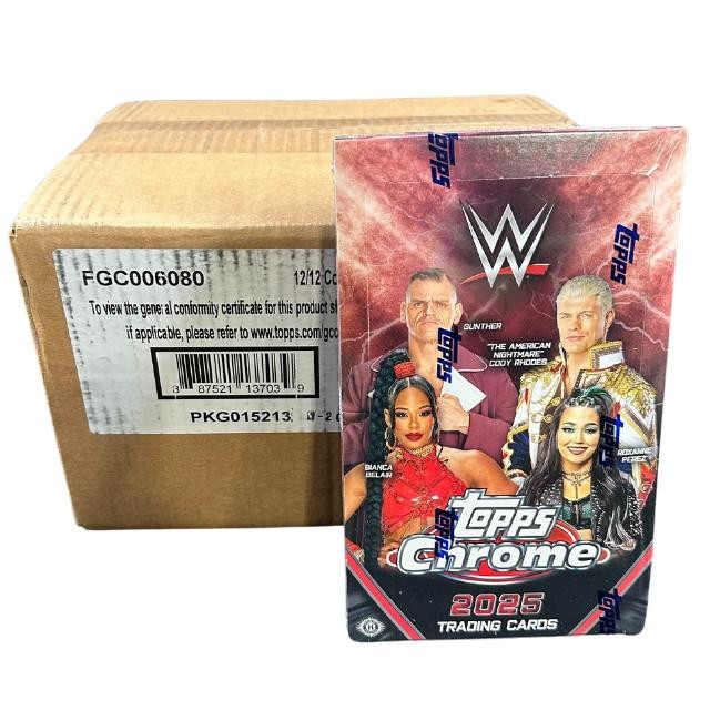 WWE BOXセット Wwe Cards 2025 Topps Chrome WWE Wrestling Blaster Box - 7 Packs