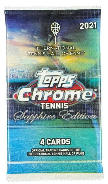 2021 Topps Chrome Tennis Sapphire Edition Pack