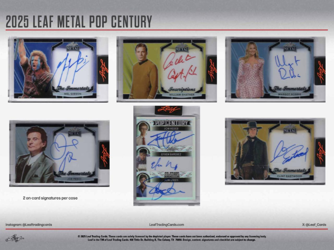 2025 Leaf Metal Pop Century 10 Box Case