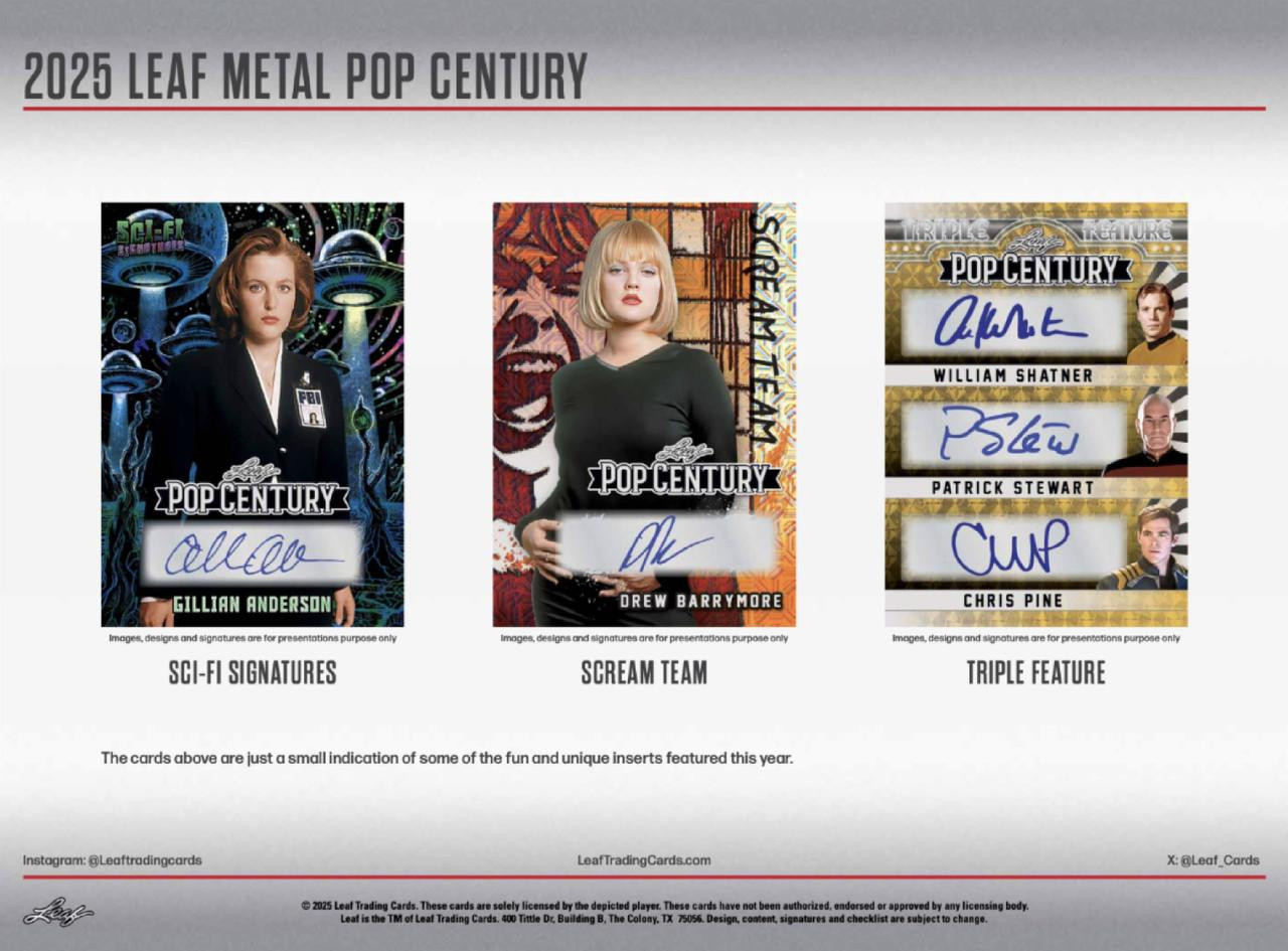 2025 Leaf Metal Pop Century 10 Box Case