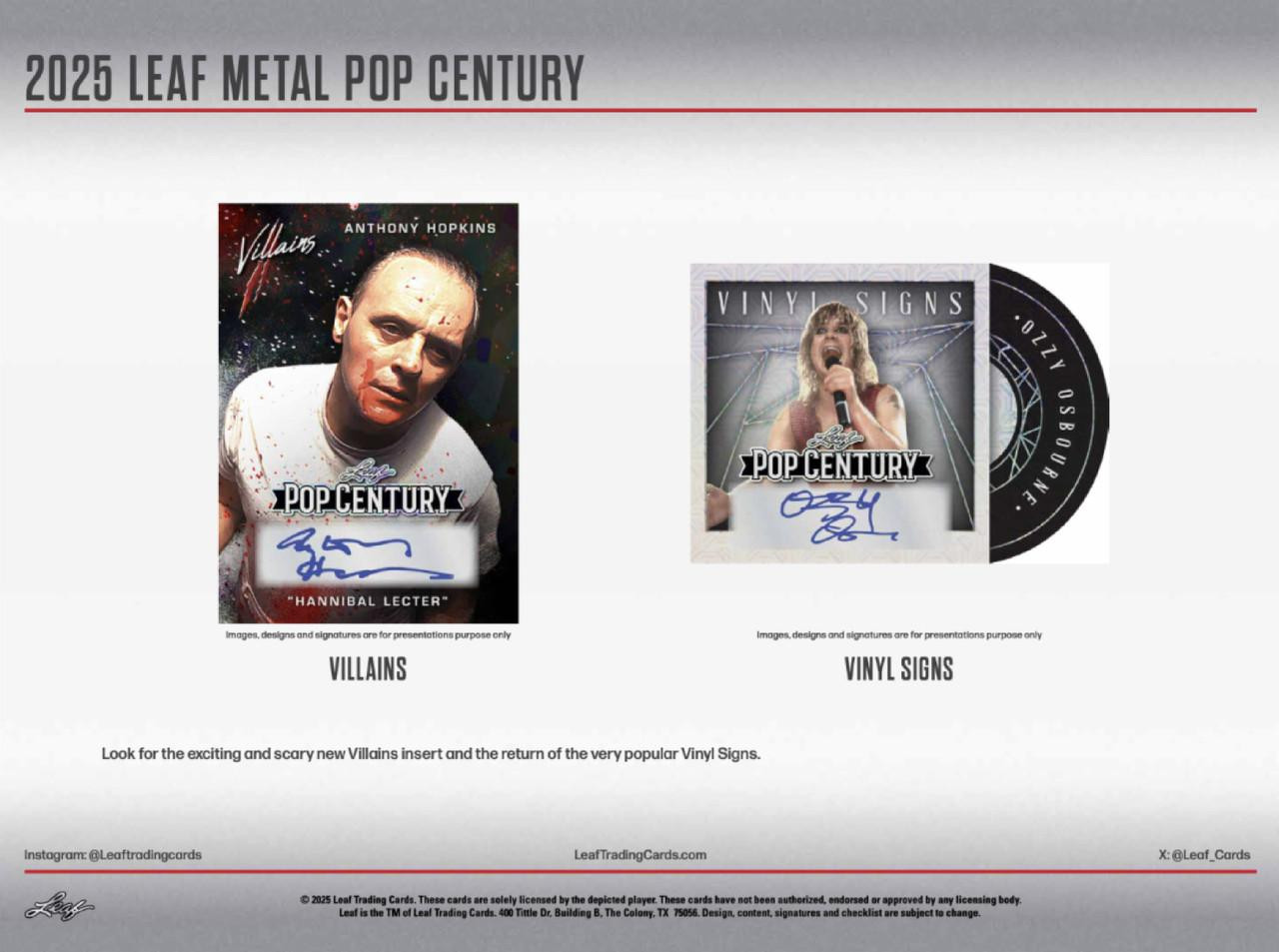 2025 Leaf Metal Pop Century 10 Box Case
