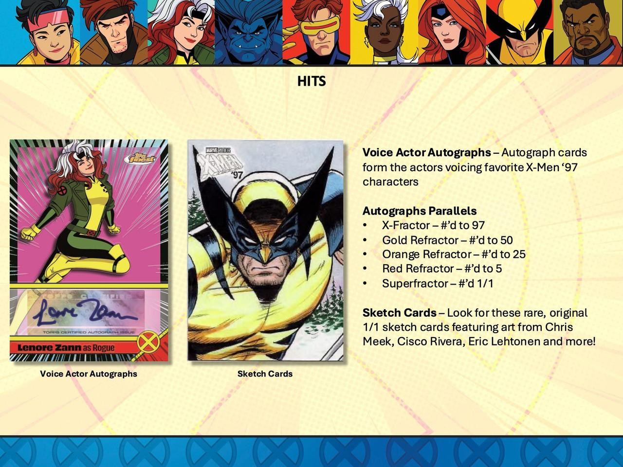 2025 Topps Finest X-Men '97 Hobby 8 Box Case
