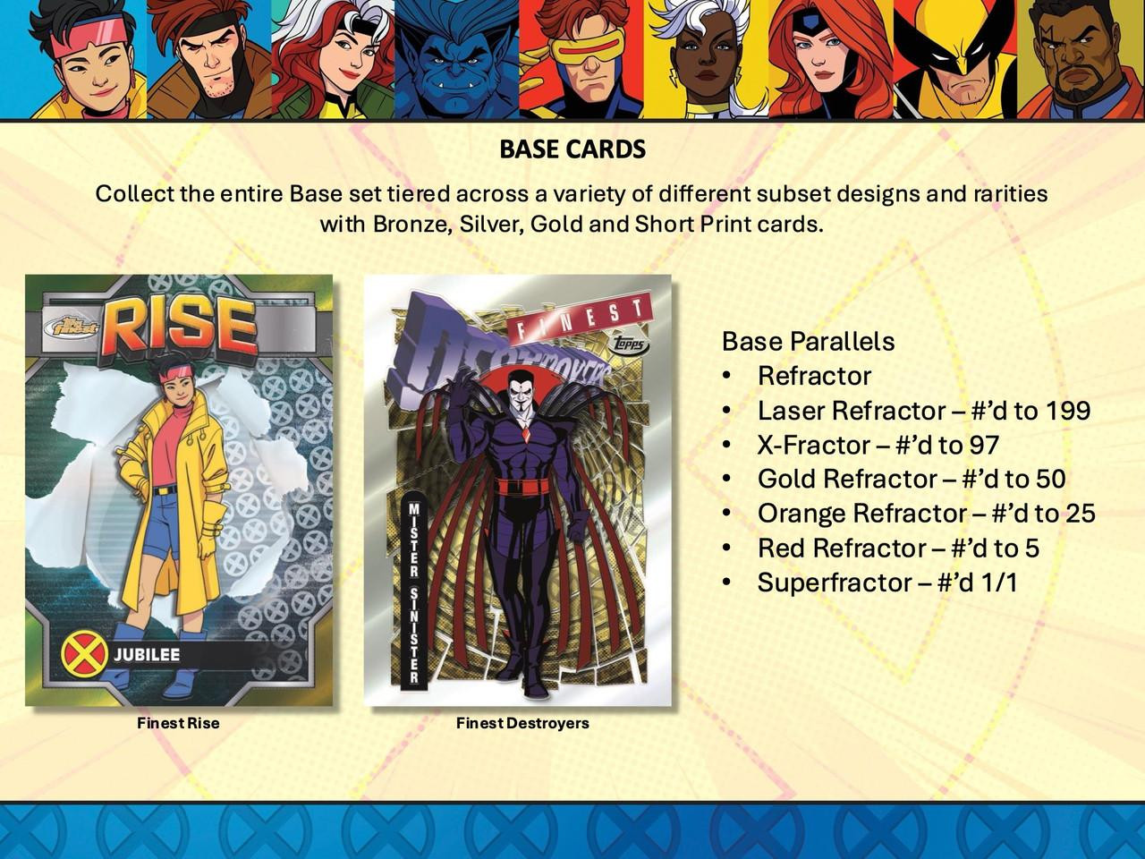 2025 Topps Finest X-Men '97 Hobby Box