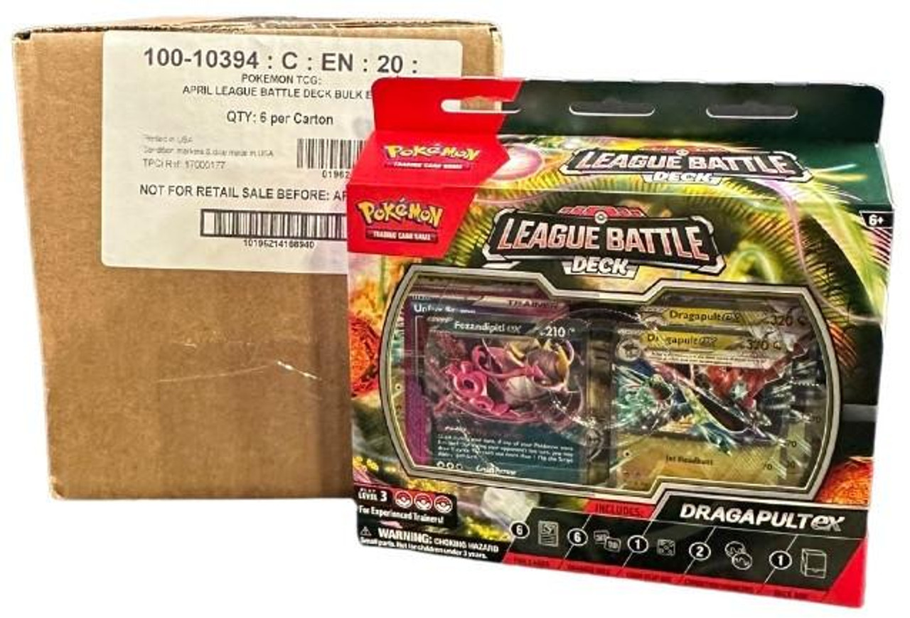 Pokemon Dragapult Ex League Battle Deck 6 Box Case