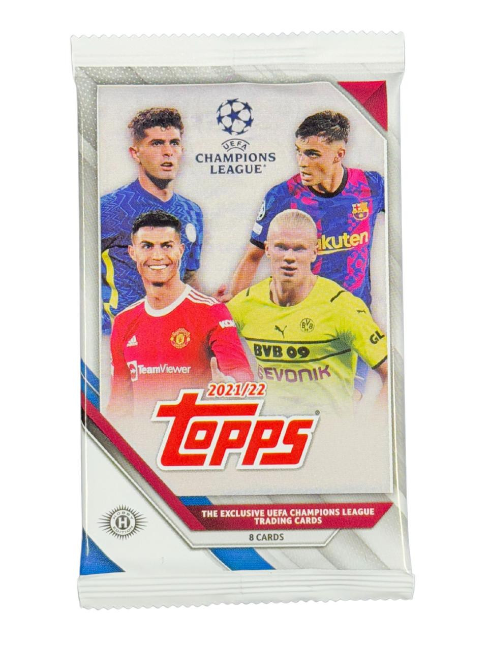 2021/22 Topps UEFA Champions League Collection Soccer Hobby Pack