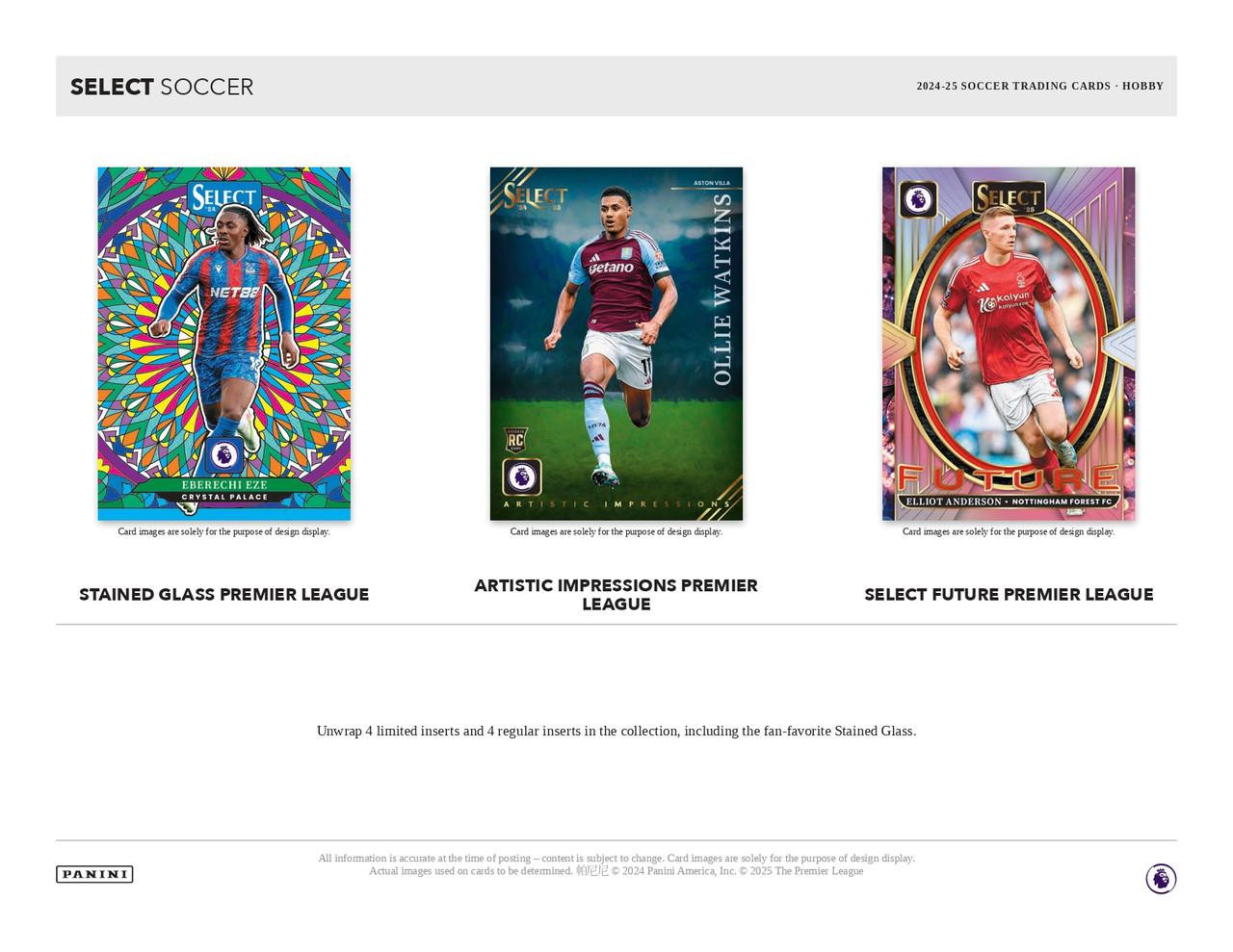 2024/25 Panini Select English Premier League Soccer Hobby 12 Box Case