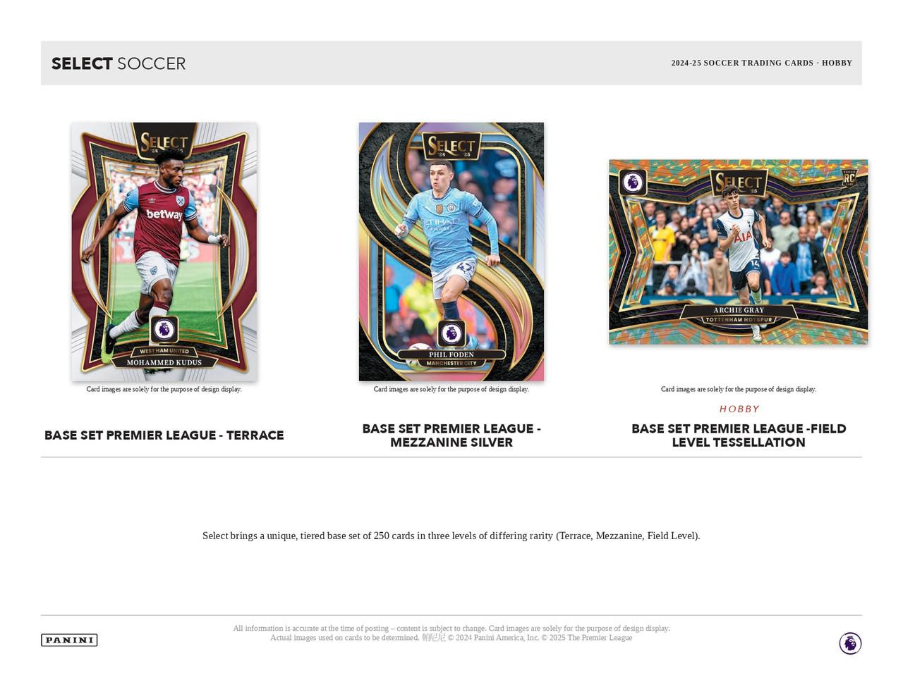 2024/25 Panini Select English Premier League Soccer Hobby Box