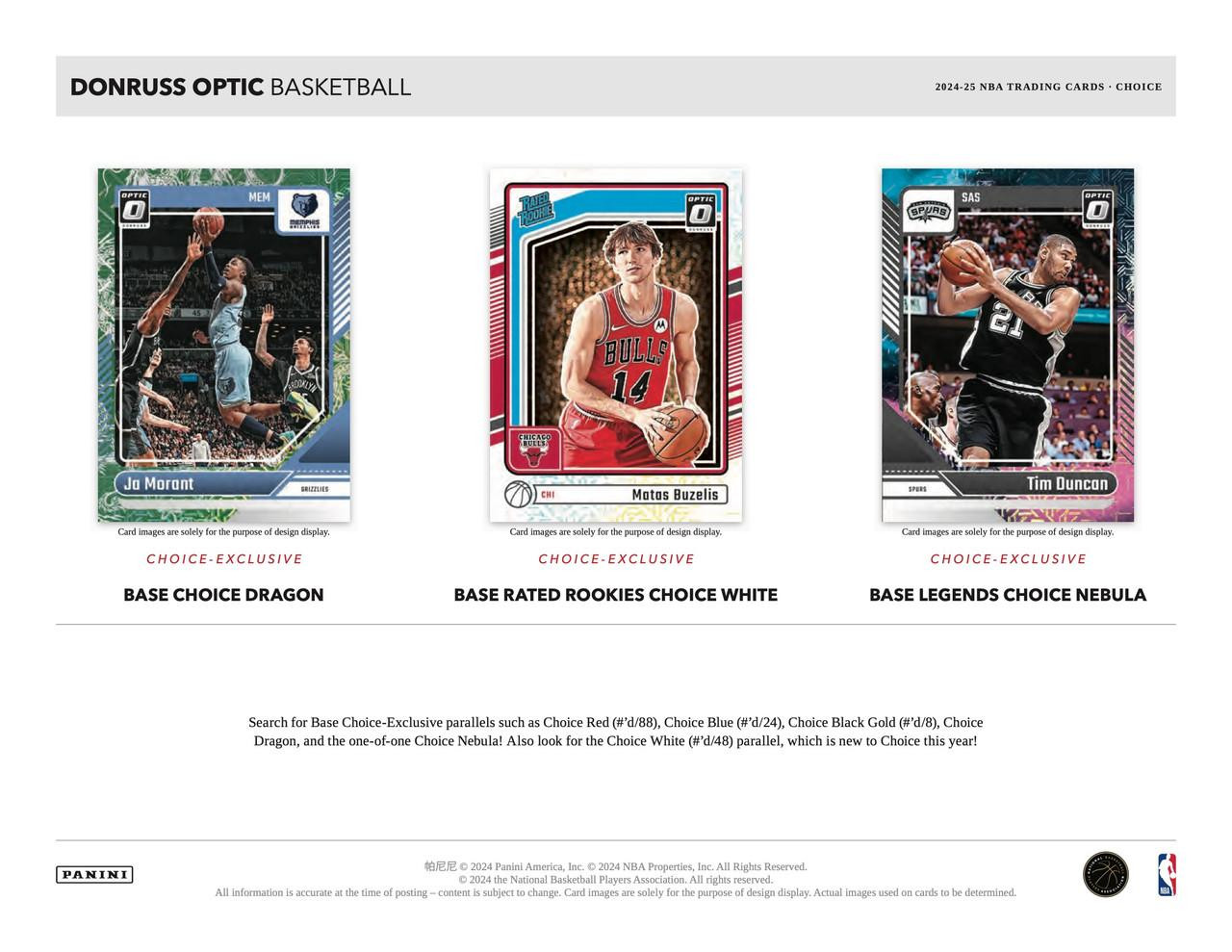 2024/25 Panini Donruss Optic Basketball Choice Box