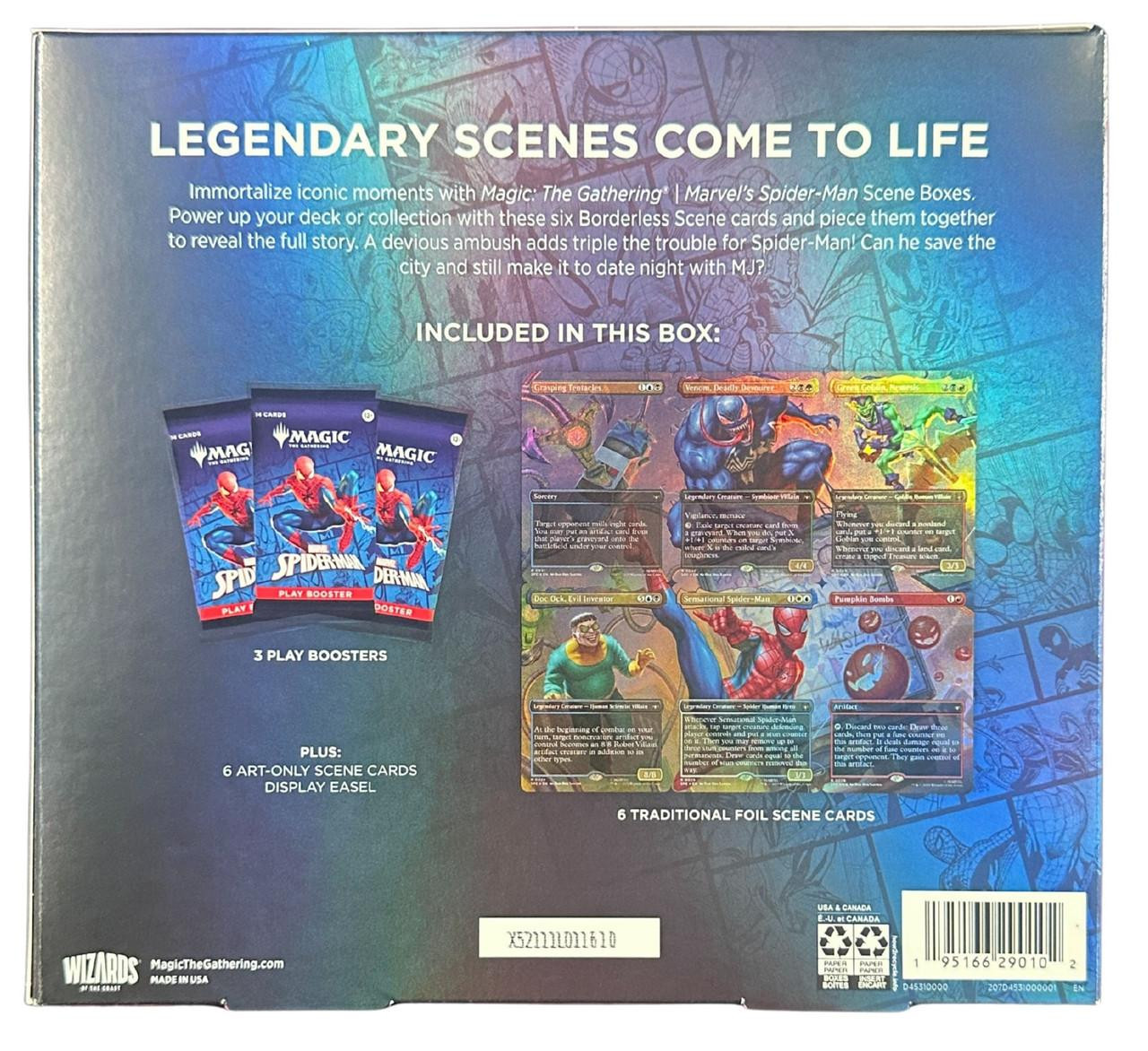 mtg spiderman scene box cards Magic the Gathering: Marvels - Product%20Details%0AImmortalize%20an%20iconic%20moment%20with%20the%20Marvels%20Spider Magic: The Gathering Marvel's