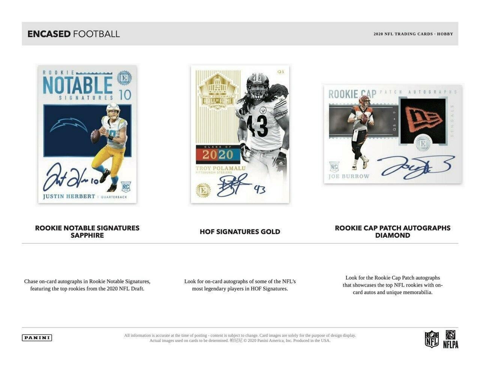 2020 panini encased football hobby box