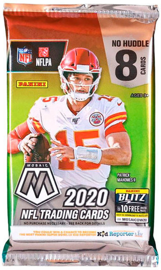 2020 Panini Mosaic Football No Huddle Hobby Hybrid Box Random