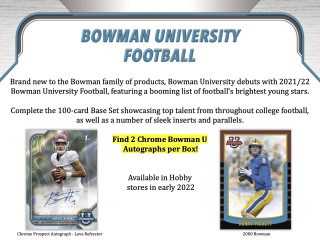 Lids 2022 Bowman's Best University Football Factory Sealed Hobby Box