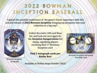 2022 Bowman Inception Baseball Hobby Box