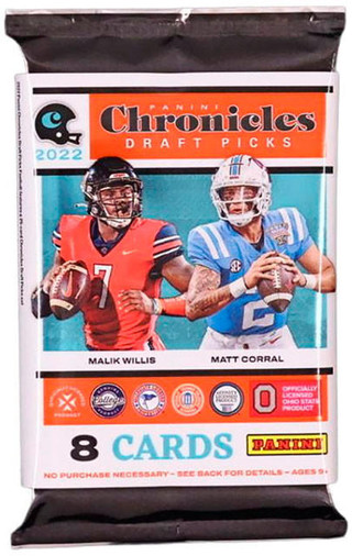 2022 Panini Chronicles Draft Picks Football Checklist, Set Details