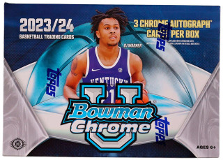 2023/24 Bowman University Chrome Basketball Hobby Box (2 Autos) LOADED