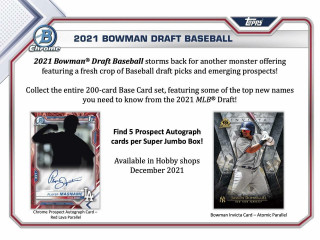 2021 Bowman Baseball Hobby 12-Box Case